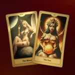 AI Tarot deck card read icon