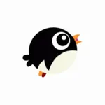 Jumping Penguin and icebergs icon