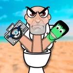 Mix Merge Toilet Monster icon