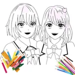 Sakura School Coloring Book icon