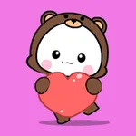 Love bear stickers animated icon