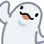 cute beluga sticker icon