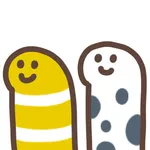 cute garden eel sticker icon