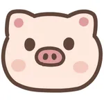 cutee pig sticker icon