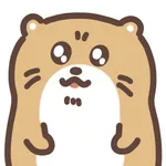 cute otter sticker icon