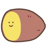 sweet potato sticker icon