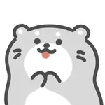 gray otter sticker icon