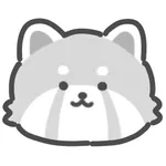 gray redpanda sticker icon