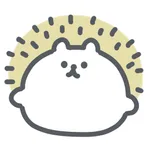 soft hedgehog sticker icon