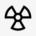 Nuclear radiation detection icon