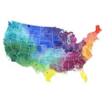 US States Flags Capitals icon