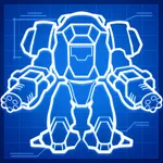 Mech robot construction 3d icon