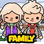 Toca funny family : House tour icon