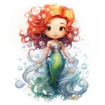 Lovely mermaids icon