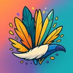 Cloud AI - paint robot icon