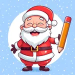 Christmas drawings – colorbook icon