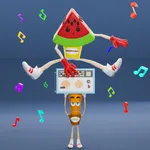 Watermelon Party Fruits Merge icon