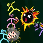 Melon smiling critters fight icon