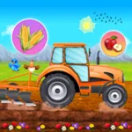 Farm Tractors Harvesting Game icon