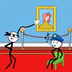 Stickman Robber Brain Puzzle icon