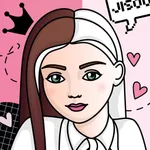 Color Gradient Fashion Girl icon