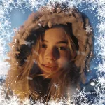 Snow effect on photo frames icon