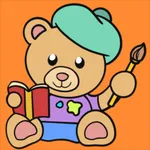 Kids coloring and stories 3+ icon