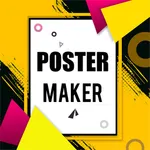 Poster Maker, Flyer design icon
