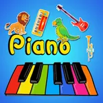 Piano with Bird Animal Sound icon