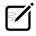 Write on PDF - White board icon