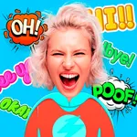 Greeting cards with messages icon