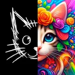 Draw sketch easy AI generator icon