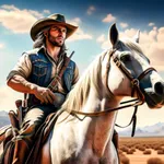Cowboy Horse Racing Games Sim icon