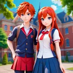 Anime High School Anime Games icon