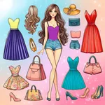 DIY Paper Doll Dress Up Game icon