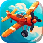 Airplane racing games race 3d icon
