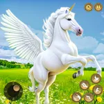Flying Horse Unicorn Fantasy icon