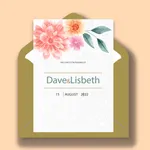 Wedding invitation maker . icon