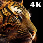 Black wallpaper 4k neon photos icon