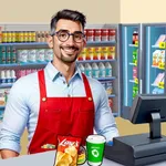Supermarket Shop Sim Game 2024 icon