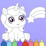 Unicorn Coloring Kid Toddler icon