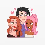 Love Triangle Stickers icon