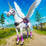 Wild Unicorn Horse Family Sim icon