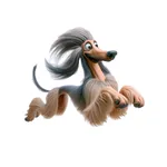 Goofy Afghan Hound Stickers icon