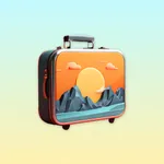 Trip AI  Vacation plan, travel icon