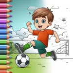 Paint magic soccer pages icon