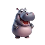 Happy Hippo Stickers icon