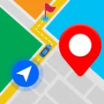 GPS Navigation, Map Direction icon