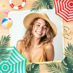 Summer photo frames templates icon