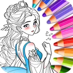 Princess Game Fantasy Coloring icon